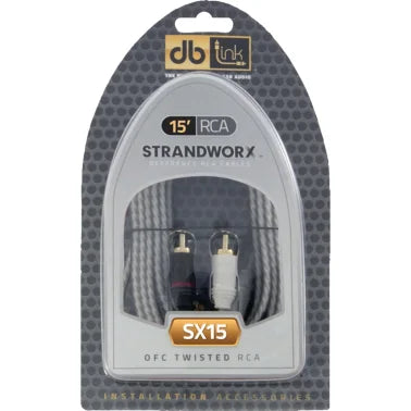 DB Link® Twisted-Pair Strandworx® Series RCA Cable (15 Ft.)