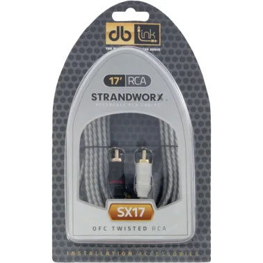 DB Link® Twisted-Pair Strandworx® Series RCA Cable (17 Ft.)