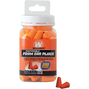 Walker's Game Ear® Foam Ear Plugs, 100-ct Jar