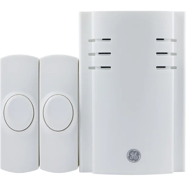 GE® 8-Chime Plug-in Doorbell Kit with Chime and Wireless Push Button (2 Button)