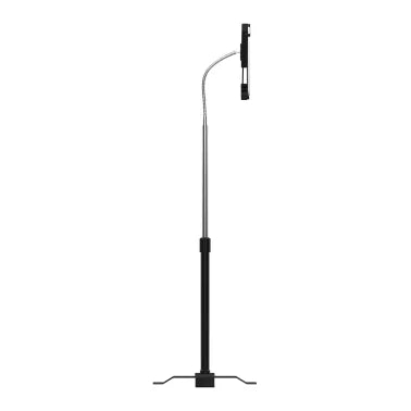 CTA Digital® Height-Adjustable Gooseneck Floor Stand for 7-In. to 13-In. Tablets