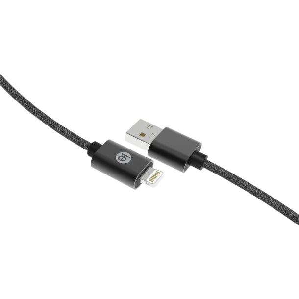 iEssentials® Charge and Sync Braided Lightning® to USB Cable (120 In.; Black)