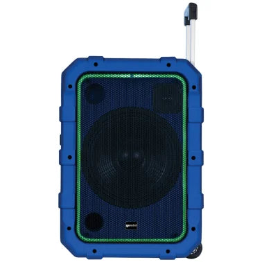 Gemini® MPA Series Portable Water-Resistant Bluetooth® Trolley Speaker with Lights and Remote, MPA-2400 (Blue)