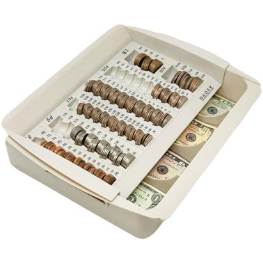 Nadex Coins™ 2-Tier Cash and Coin Handling Tray