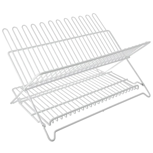 Better Houseware Folding Dish Rack (White)