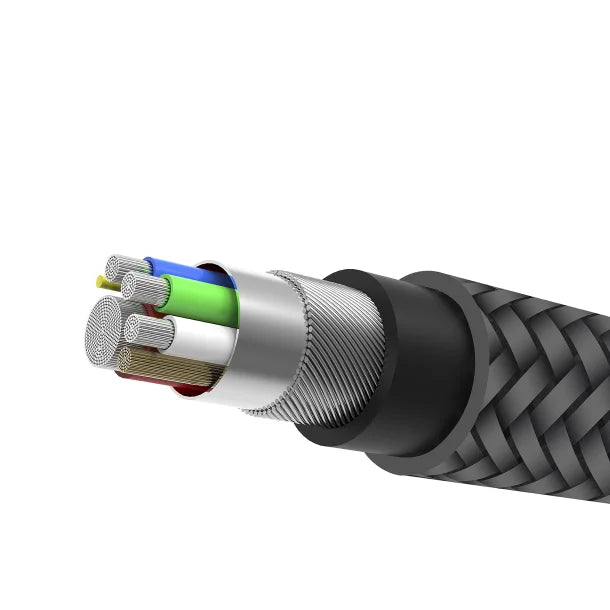 Naztech® 6-Ft. Titanium USB to USB-C® Braided Cable (Black)