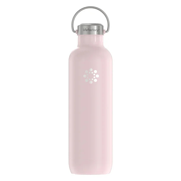 Lifefactory® 32-Oz. Stainless Steel Vacuum-Insulated Sport Bottle (Desert Rose)