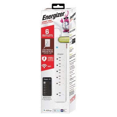 Energizer® Connect Smart Wi-Fi® 6-Outlet Surge Protector, 6-Ft. Cord Length