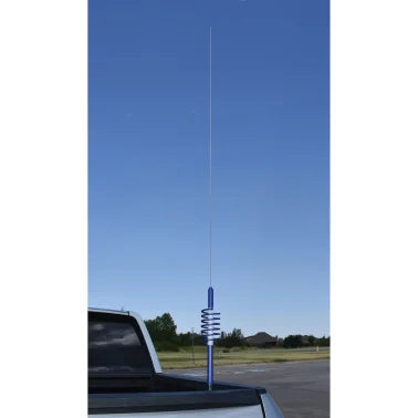 Tram® WC-6 2,000-Watt WILDCAT Trucker CB Antenna with 6-In. Anodized Aluminum Shaft with Extremely Low SWR and Long-Distance Transmit/Receive (Blue)