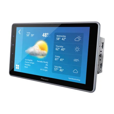 Pioneer® DMH-T450EX 9-In. Car Stereo Head Unit, Double-DIN with Floating WSVGA Touch Screen