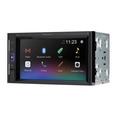 Pioneer® DMH-241EX 6.2-In. Car In-Dash Unit, Double-DIN Digital Media Receiver with Touch Screen and Bluetooth®