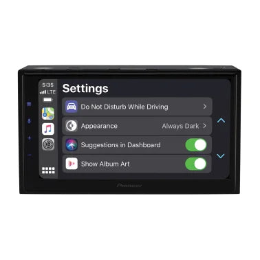 Pioneer® 6.8-In. Car In-Dash Unit, Double-DIN Digital Media Receiver with Touch Screen, Apple CarPlay®/Android Auto™, and Alexa® Built-in