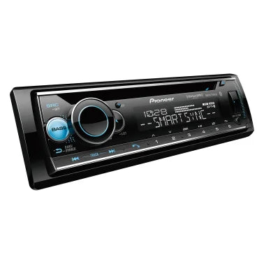 Pioneer® DEH-S6220BS CD Car Stereo Head Unit, Single-DIN, LCD with Smart Sync Compatibility