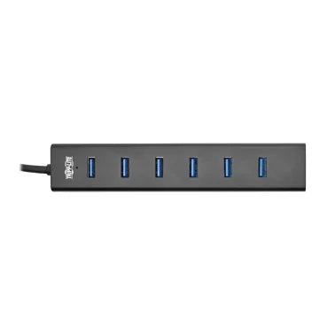 Tripp Lite® by Eaton® Portable USB 3.0 SuperSpeed 5-Gbps Mini Hub, 7 Ports, Aluminum, U360-007-AL