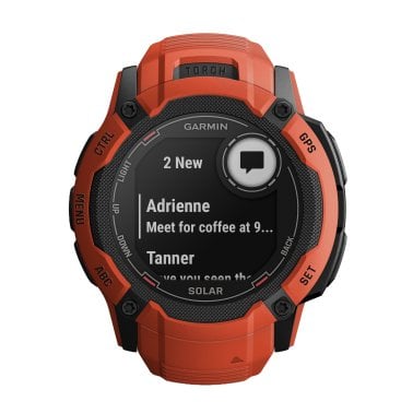 Garmin® Instinct® 2X Solar Smart Watch (Flame Red)