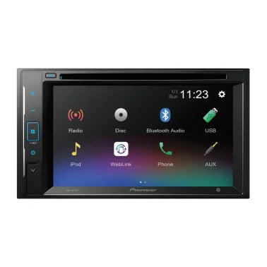 Pioneer® AVH-241EX 6.2-In. Car In-Dash Unit, Double-DIN DVD Receiver with Touch Screen and Alexa® Compatibility