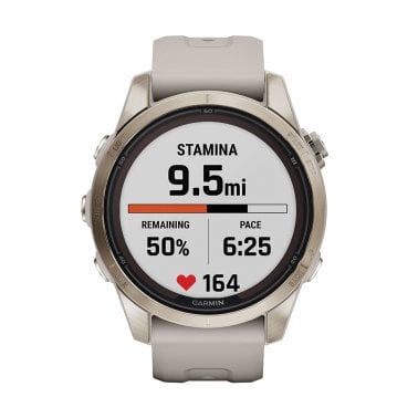 Garmin® fēnix® 7S Pro Sapphire Solar Edition Smartwatch (Soft Gold)