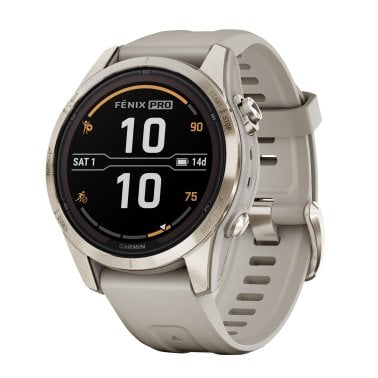 Garmin® fēnix® 7S Pro Sapphire Solar Edition Smartwatch (Soft Gold)