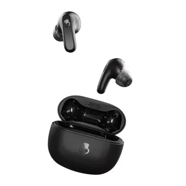 Skullcandy® Rail™ Bluetooth® Earbuds with Microphone, True Wireless with Charging Case (True Black)