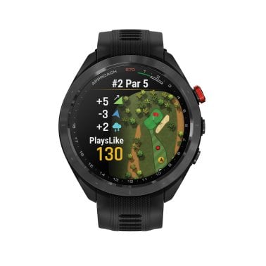 Garmin® Approach® S70 Golf Smartwatch with 47-mm Case, Black Ceramic Bezel, and Black Silicone Band