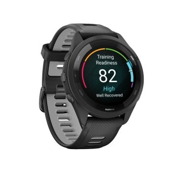 Garmin® Forerunner® 265 Running Smartwatch with Black Bezel (Black)