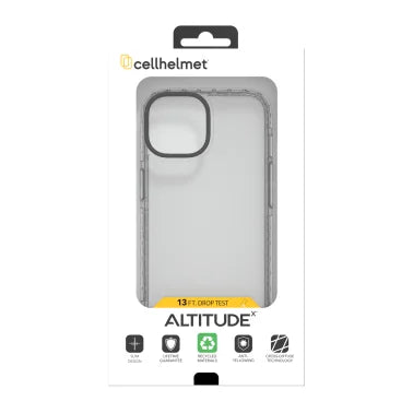 cellhelmet® Altitude X Series® Case (iPhone® 15; Crystal Clear)