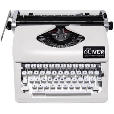 The Oliver Typewriter Company Timeless Manual Typewriter (White)