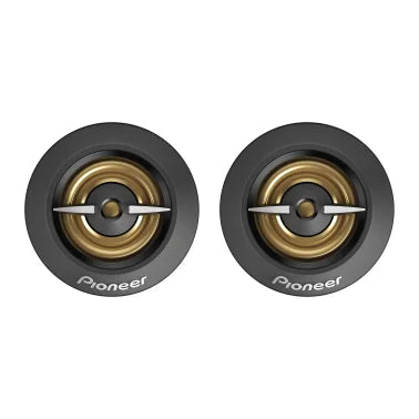 Pioneer® TS-A301TW 3/4-In. 450-Watt-Max-Power Component Tweeters, Black and Gold, 2 Pack