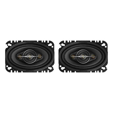 Pioneer® TS-A4671F 4-In. x 6-In. 210-Watt 4-Way Full-Range Coaxial Speakers Black, Max Power 2 Pack