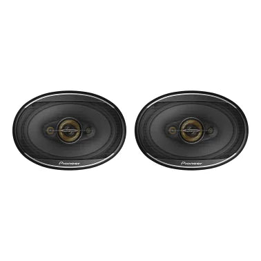 Pioneer® TS-A6971F 6-In. x 9-In. 600-Watt 4-Way Full-Range Coaxial Speakers Gold and Black, Max Power 2 Pack