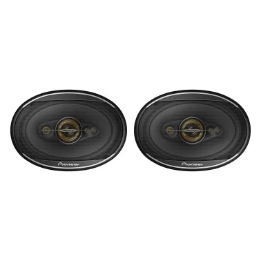 Pioneer® TS-A6991FH 6-In. x 9-In. 750-Watt-Max 5-Way Full-Range Coaxial Speakers Gold and Black, 2 Pack