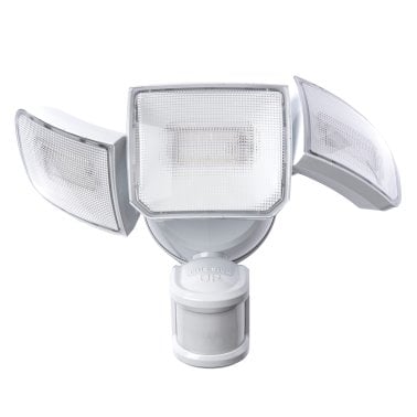 Home Zone Security® Smart SMD 3-Light Motion Sensing LED Outdoor Flood Light, 3,500 Lumens