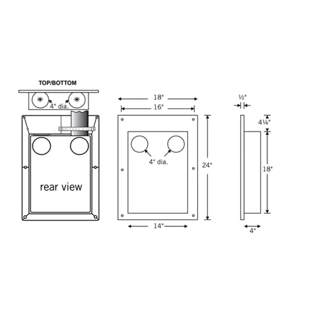 Builder's Best® Saf-T-Duct® Dryer Outlet Box