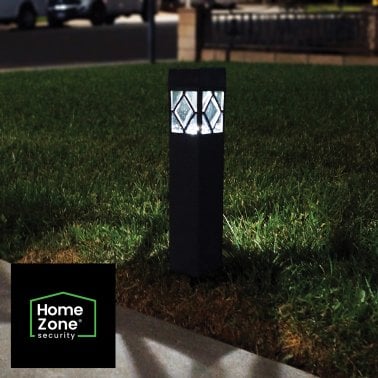 Home Zone Security® Solar Decorative Integrated LED Walkway Lights, 4 Lumens Each, 8 Pack