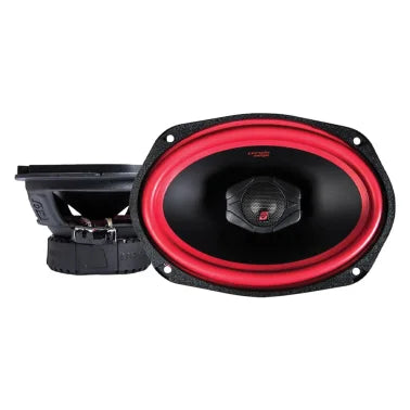 Cerwin-Vega® Mobile Vega Series V469 6-In. x 9-In. 500-Watt-Max 2-Way Coaxial Vehicle Speakers, Black and Red, 2 Pack