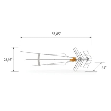 Televes® DAT Series BOSS Mix LR Outdoor High-VHF/UHF HDTV Antenna