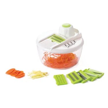 Elle Gourmet 9-Piece Mandoline Set with Storage Bowl