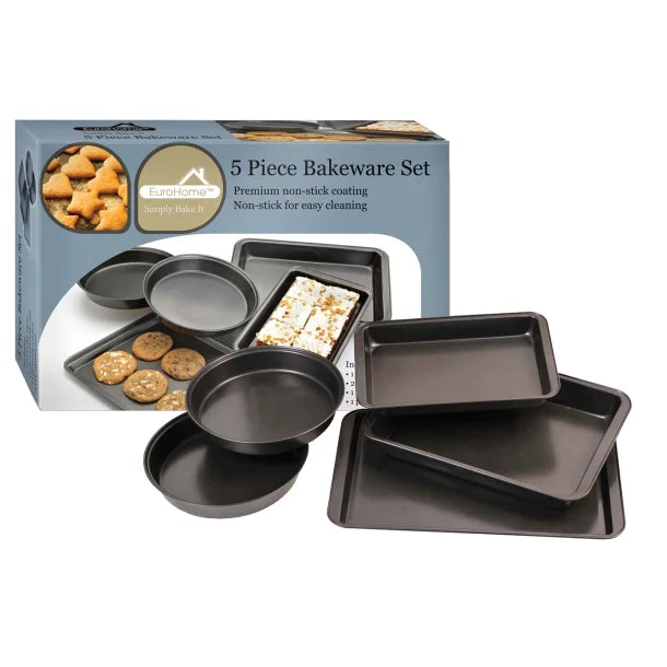 EuroHome 5-Piece Non-Stick Bakeware Set