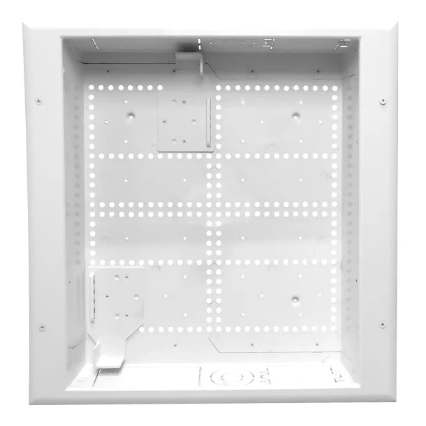 DataComm Electronics 17-In. ABS Plastic Connected Media Box, No Power, with Slim-Line Trim Ring and Vented Magnetic Cover