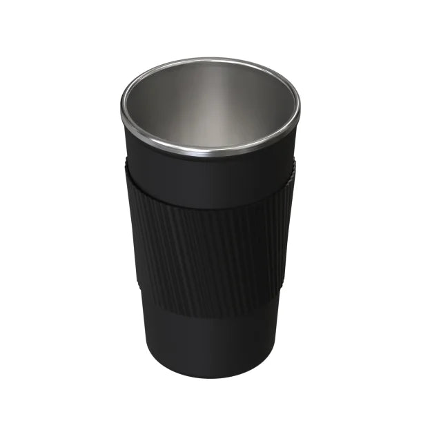 Outdoors Professional Stainless Steel Double-Walled Vacuum-Insulated Coffee Cup with Spillproof Lid (17.2 Oz.; Black)