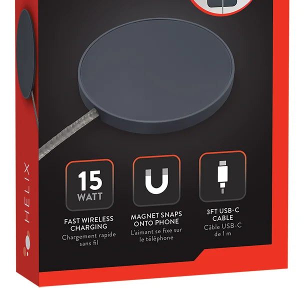 HELIX MagSafe® 15-Watt Wireless Charger with Braided Cable