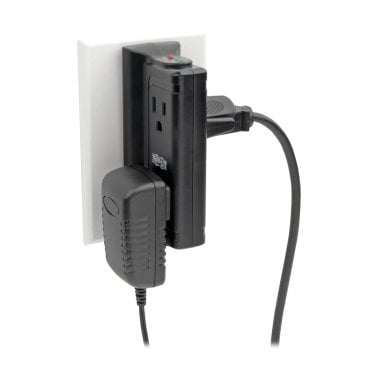 Tripp Lite® by Eaton® Protect It!® 720-Joules Direct Plug-in Surge Protector, 4 Side-Mounted Outlets, TLP4BK