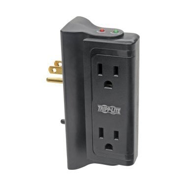 Tripp Lite® by Eaton® Protect It!® 720-Joules Direct Plug-in Surge Protector, 4 Side-Mounted Outlets, TLP4BK