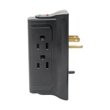 Tripp Lite® by Eaton® Protect It!® 720-Joules Direct Plug-in Surge Protector, 4 Side-Mounted Outlets, TLP4BK