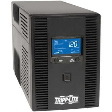 Tripp Lite® by Eaton® SmartPro® 720-Watt 1,300-VA Line-Interactive UPS System with Outlet and Fax/Phone/LAN/Coax Surge Protection, 8 Outlets, 6-Ft. Cord, SMART1300LCDT