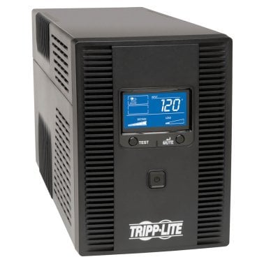 Tripp Lite® by Eaton® SmartPro® 720-Watt 1,300-VA Line-Interactive UPS System with Outlet and Fax/Phone/LAN/Coax Surge Protection, 8 Outlets, 6-Ft. Cord, SMART1300LCDT