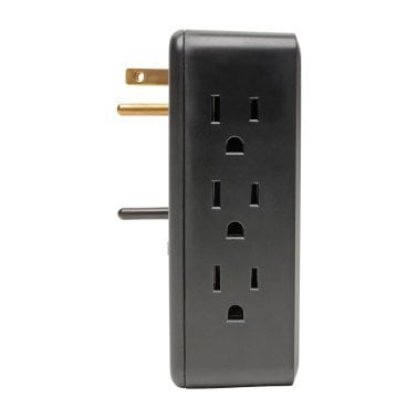 Tripp Lite® by Eaton® Protect It!® 1,050-Joules Side-Load Surge-Protector Wall Tap with 2 USB Ports, 6 Outlets, TLP6SLUSBB