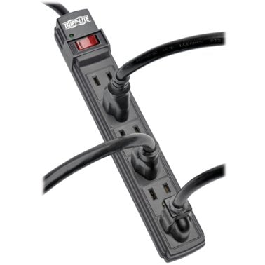 Tripp Lite® by Eaton® Power It!® Power Strip, 6 Outlets, 6-Ft. Cord, Black, PS66B