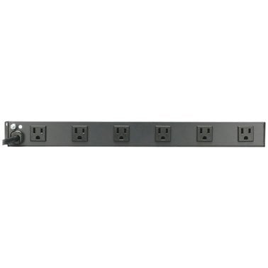 Tripp Lite® by Eaton® 1U Rack-Mount Transformer-Friendly 120-Volt 15-Amp Power Strip, 12 Outlets, 15-Ft. Cord, RS-1215-RA