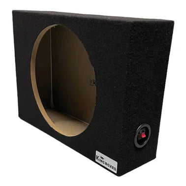 King Boxes ASHALLOWS12 12-In. Single-Speaker Slim Black Carpeted Enclosure for Trucks